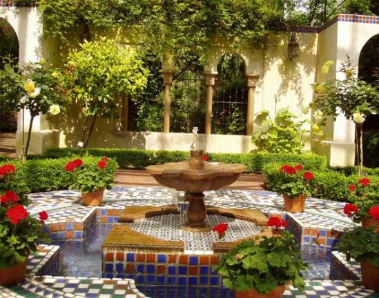 Garden with Fountain