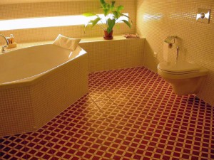 bathroom tile flooring designs