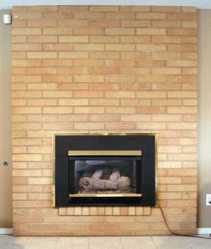 painting brick fireplace