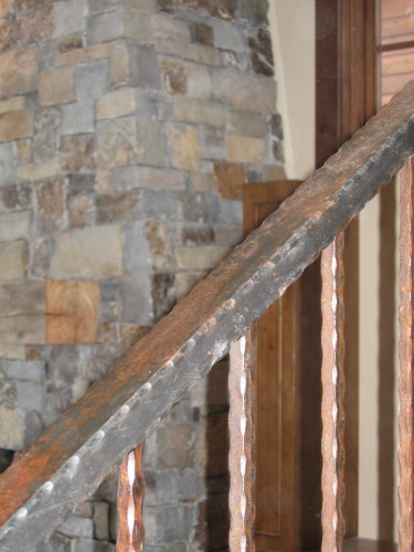 iron stair railings interior