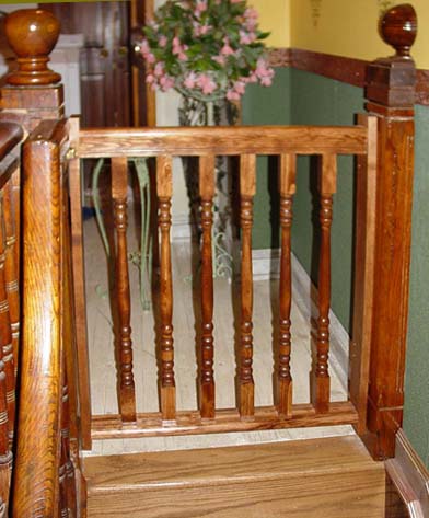wooden stair gates