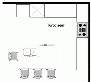 kitchen floor plans pictures