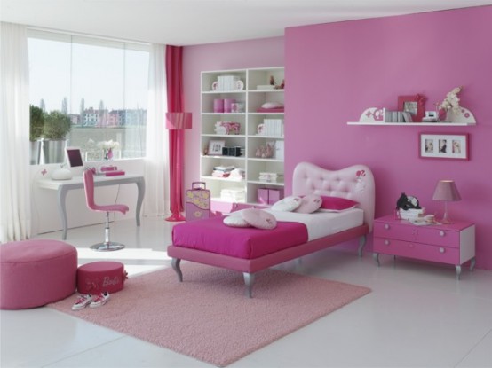 pink bedroom curtains pictures