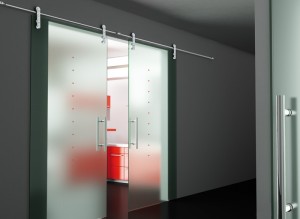 Interior sliding glass doors