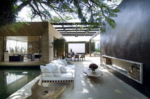 modern outdoor living room